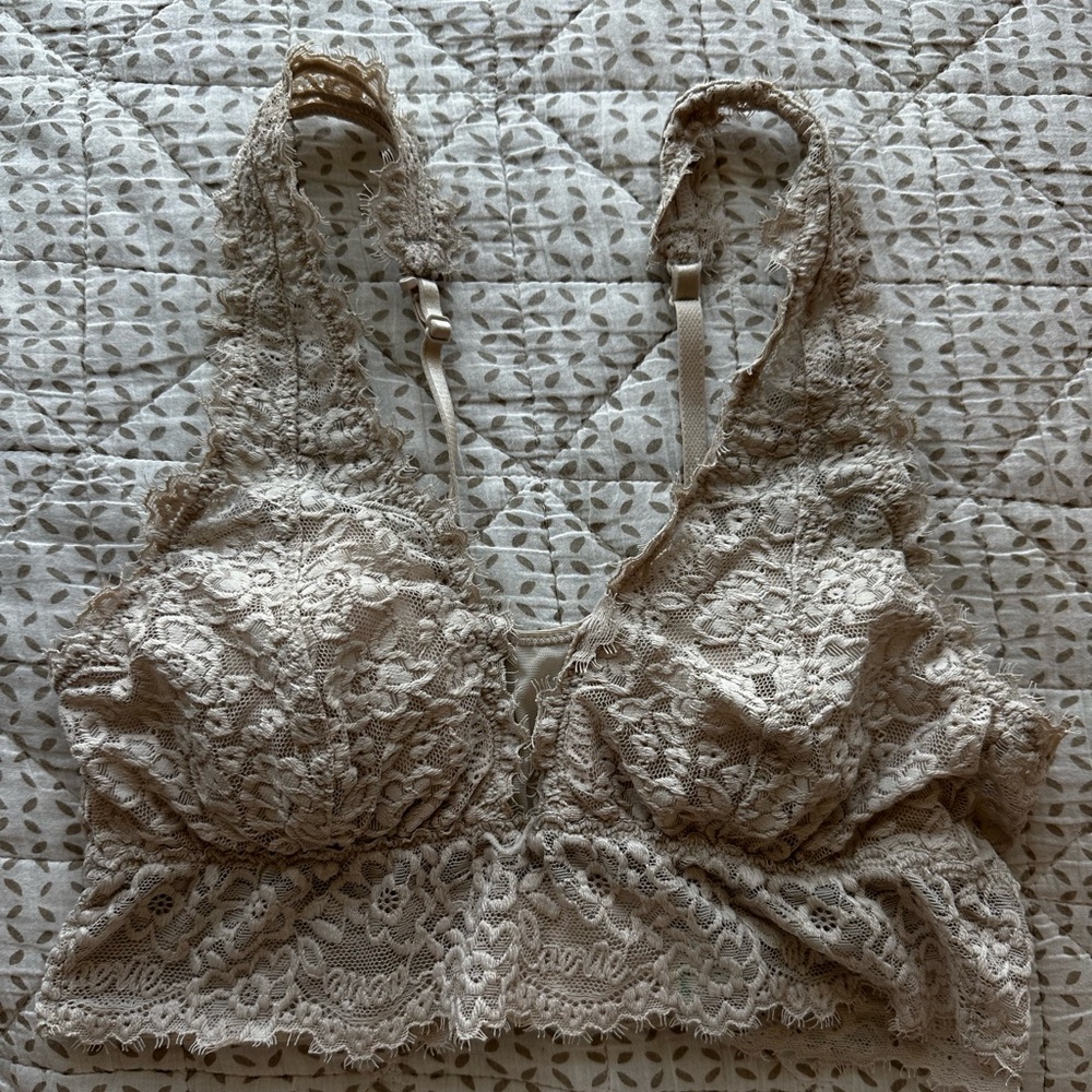AERIE nude lace bralette